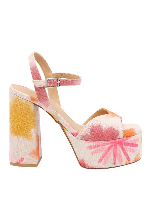 CASTANER: court shoes - Multicolor Flora Pump Sandals