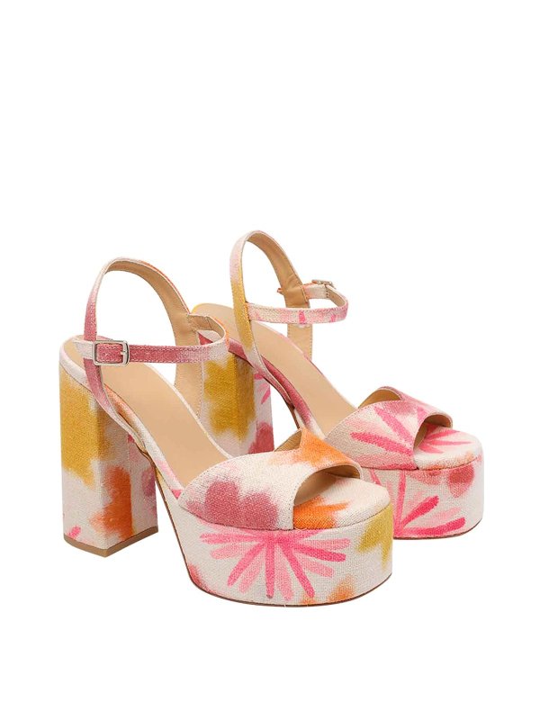 CASTANER: court shoes online - Multicolor Flora Pump Sandals