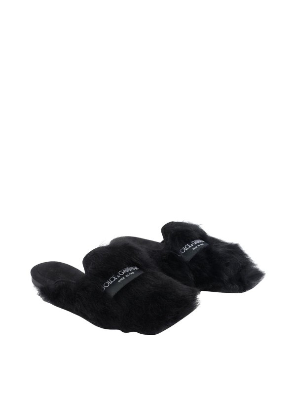 DOLCE & GABBANA: Loafers & Slippers online - Shearling Slippers
