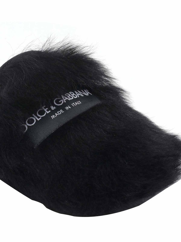 Shearling Slippers shop online: DOLCE & GABBANA