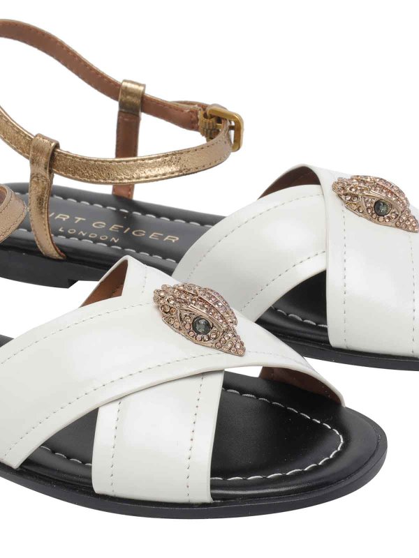 フラットシューズ - 白 shop online: KURT GEIGER