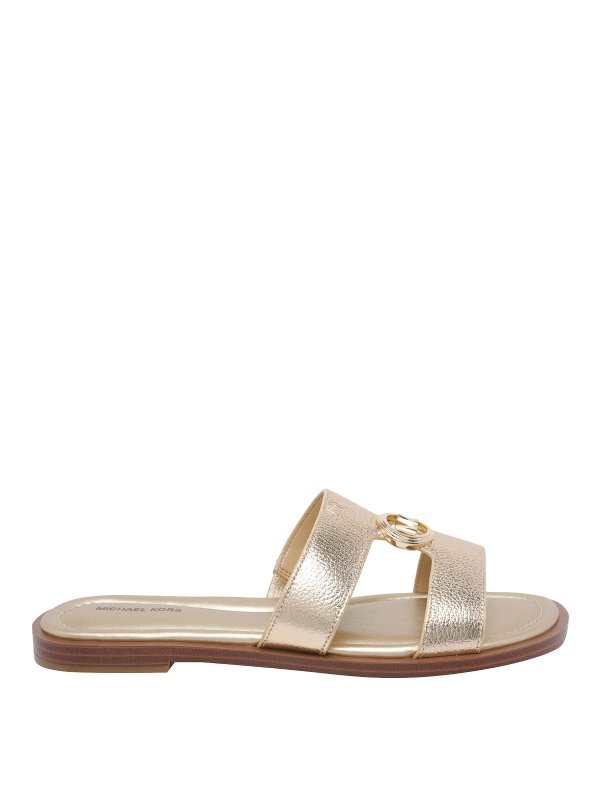 Michael Michael Kors: Sandales - Sandales - Or
