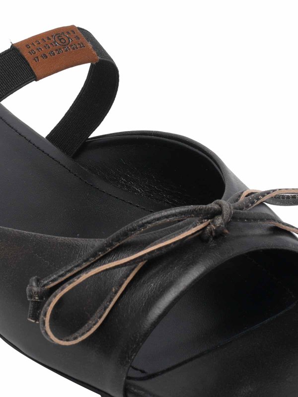 サンダル - 黒 shop online: MM6 MAISON MARGIELA