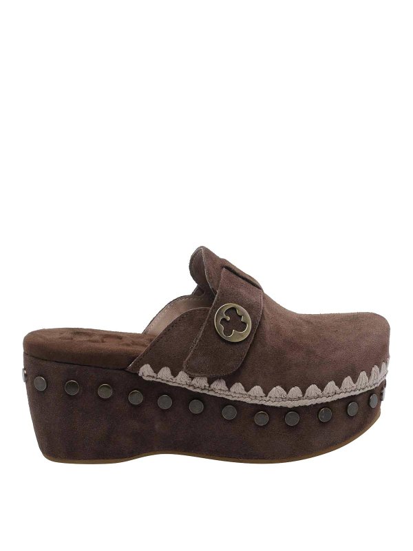 MOU: Zapatos chinelas - Chinelas - Marrón
