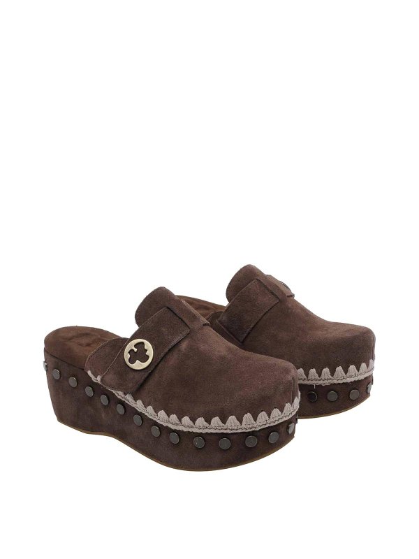 MOU: Zapatos chinelas online - Chinelas - Marrón