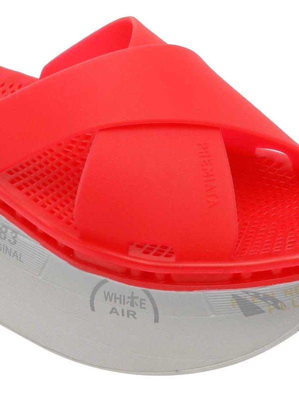 Red Moura Platform Sandals shop online: PREMIATA