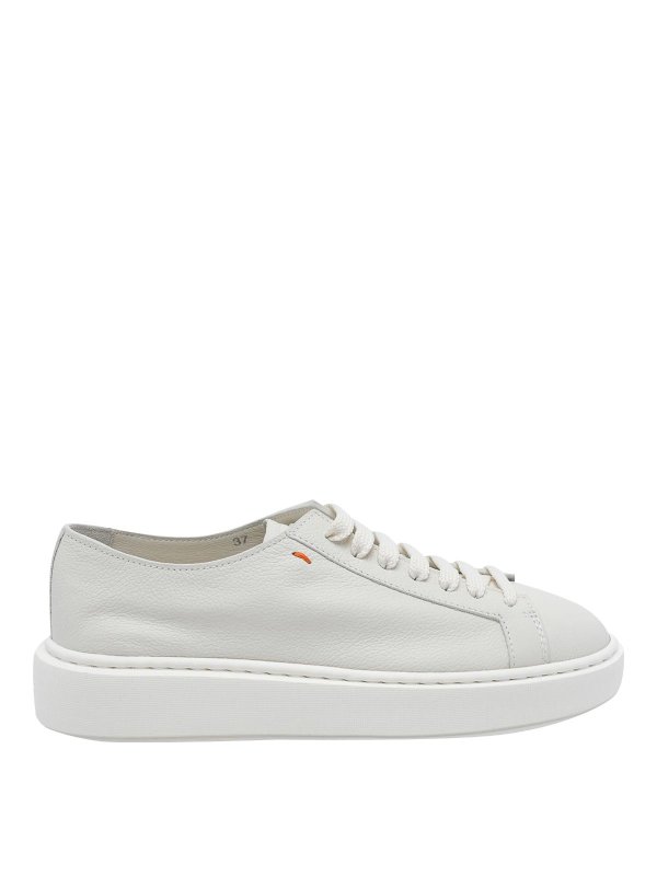 SANTONI: trainers - Leather Sneakers