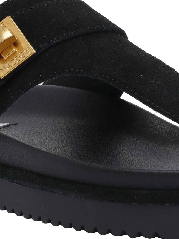 Infradito sintonizzati neri shop online: Steve Madden
