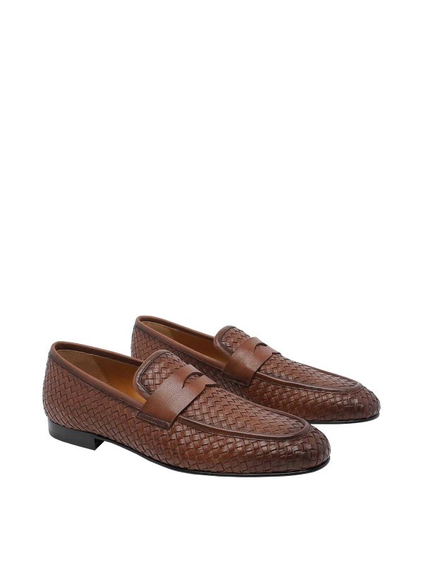 Stuart Weitzman: Loafers & Slippers online - Brown Dino Loafers