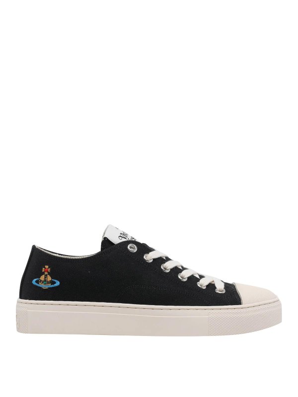 Vivienne Westwood Black Plimsoll Sneakers|75020063WW015BN402