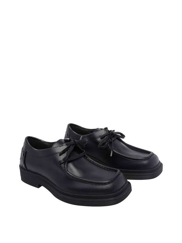 BOTTEGA VENETA: レースアップシューズ online - 編み上げ靴 - 黒