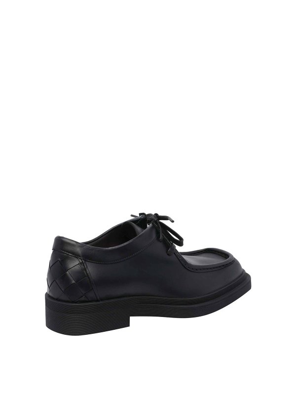 The Best Shops BOTTEGA VENETA: レースアップシューズ - 編み上げ靴 - 黒