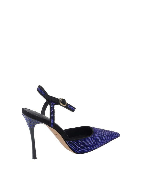 The Best Shops KURT GEIGER: court shoes - Blue Mayfair Slingback Pump