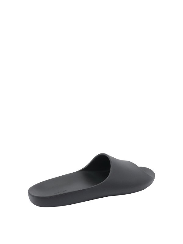 The Best Shops THE ROW: Loafers & Slippers - Black Ama Slip On