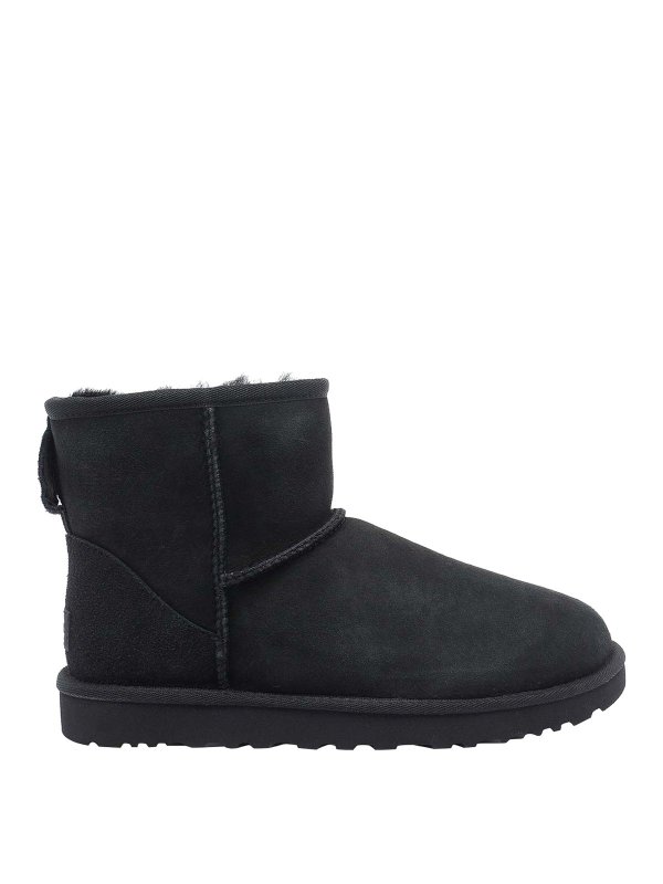 UGG: ankle boots - Black Classic Mini Booties
