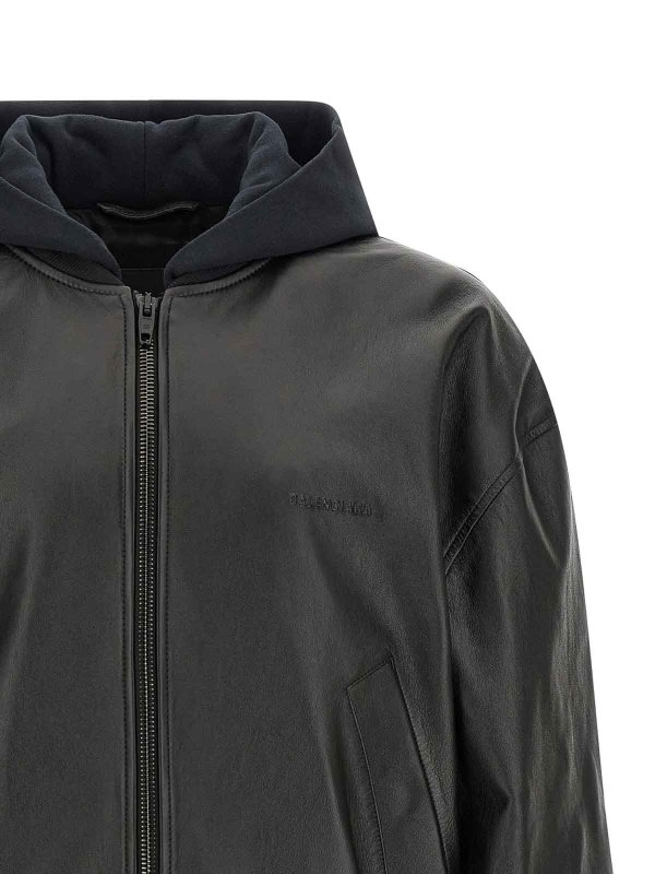 The Best Shops BALENCIAGA: ボンバージャケット - ボンバージャケット - 黒