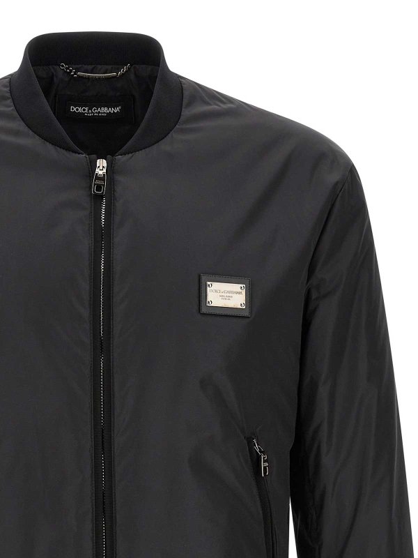 The Best Shops DOLCE & GABBANA: giacche bomber - Bomber con placca logo