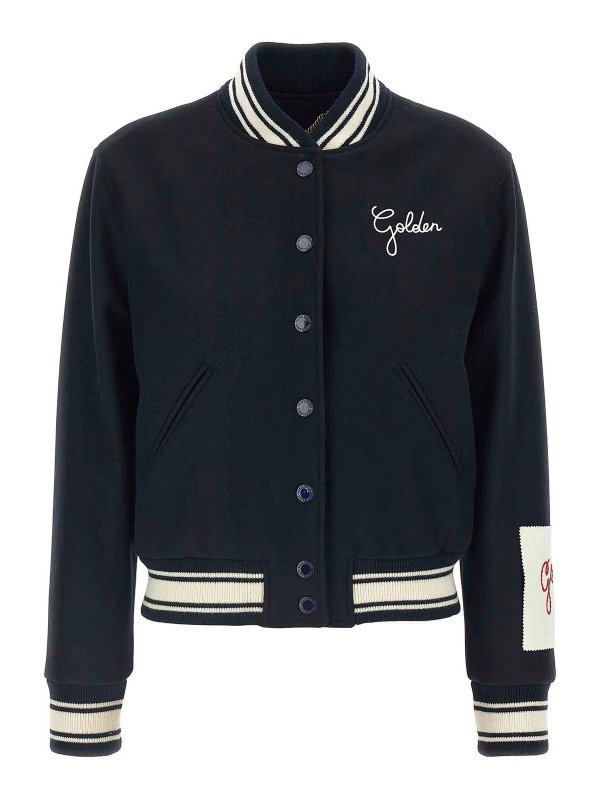 GOLDEN GOOSE: ボンバージャケット - ボンバージャケット - ブルー