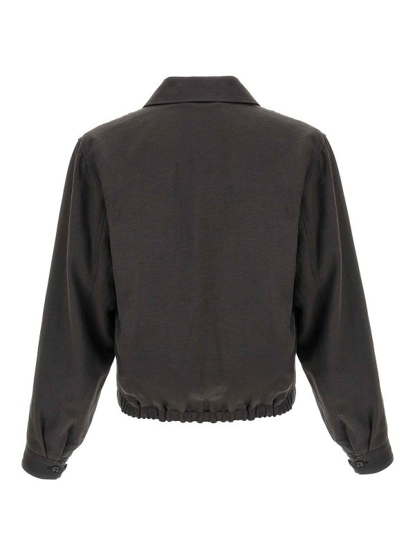 LEMAIRE: casual jackets online - Linen canvas jacket