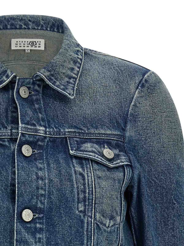 The Best Shops MM6 MAISON MARGIELA: カジュアルジャケット - カジュアルジャケット - ブルー