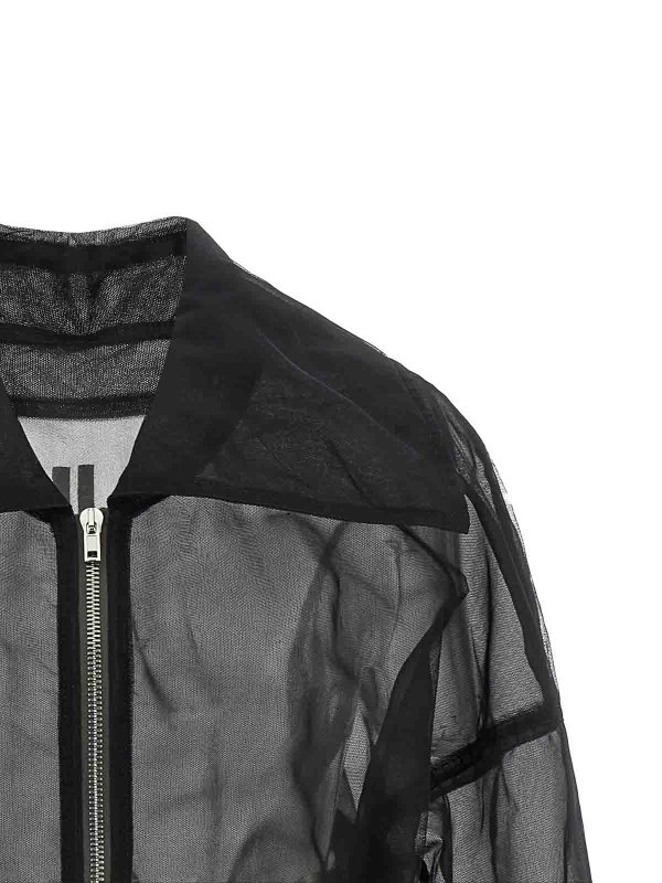 The Best Shops RICK OWENS: ボンバージャケット - ボンバージャケット - 黒