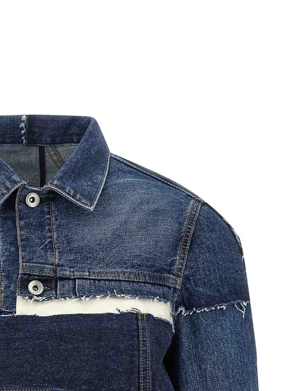 The Best Shops Sacai: デニムジャケット - デニムジャケット - ブルー