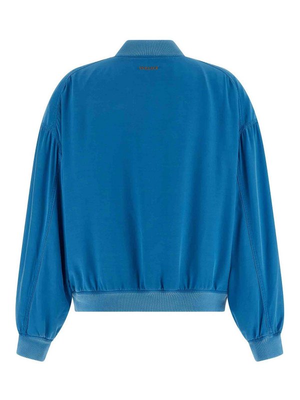 VERSACE: casual jackets online - Silk poplin blouson