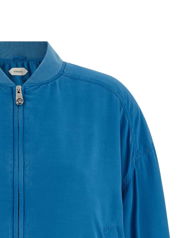 The Best Shops VERSACE: casual jackets - Silk poplin blouson