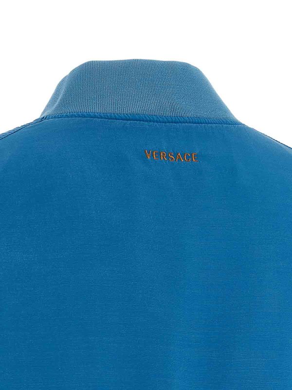 Silk poplin blouson shop online: VERSACE