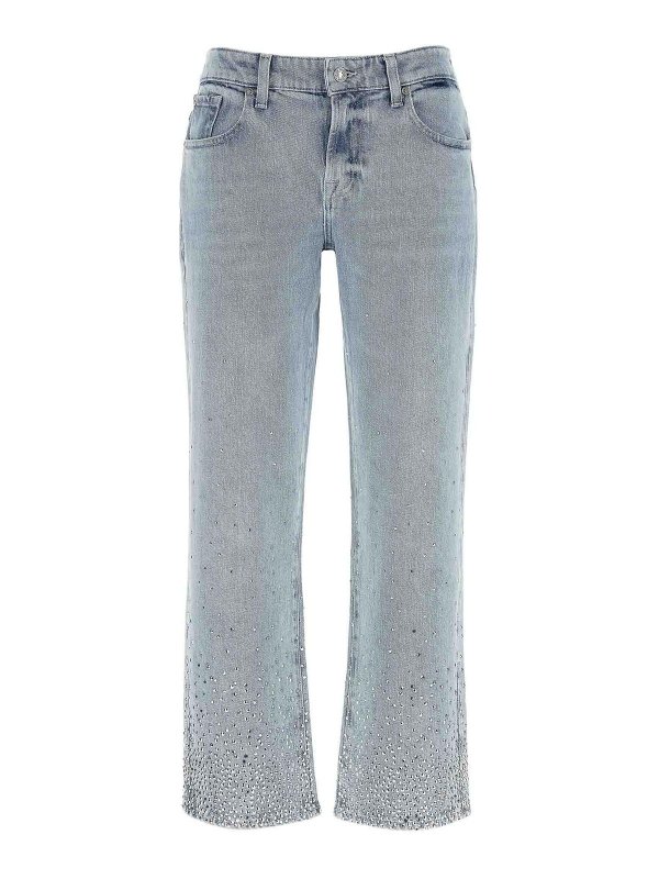 7 FOR ALL MANKIND: ストレートジーンズ - ストレートジーンズ - ライトブルー