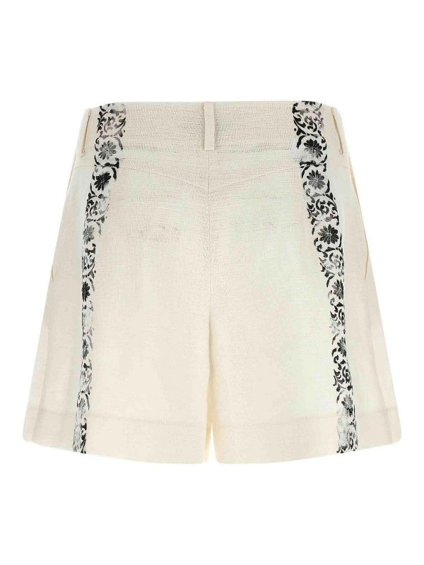 ALBERTA FERRETTI: Trousers Shorts online - Linen Shorts