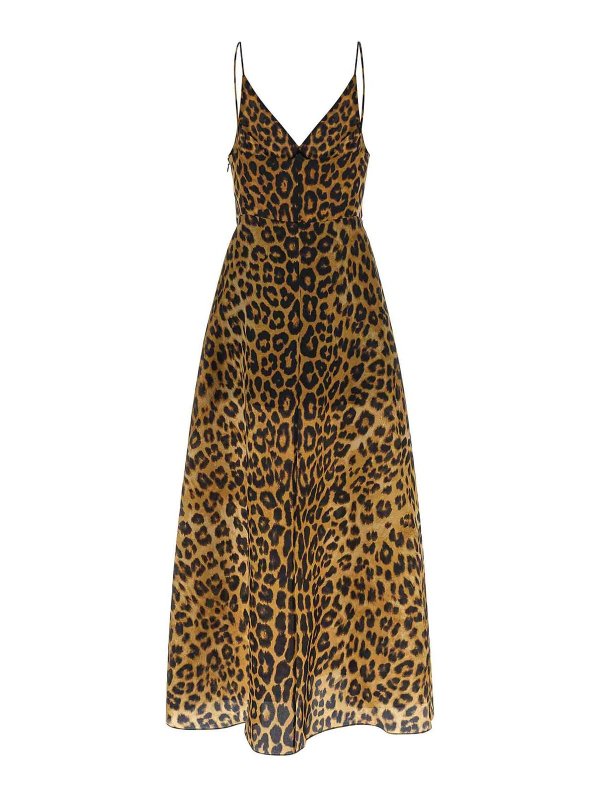 ALBERTA FERRETTI: ニーレングスドレス online - 膝丈ドレス - ブラウン