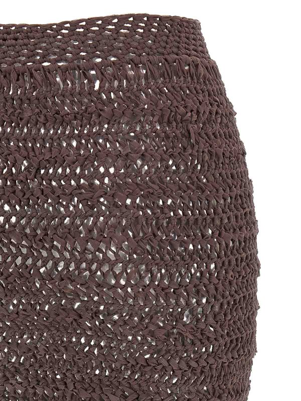 Falda Semilarga - Marrón shop online: ALLIS