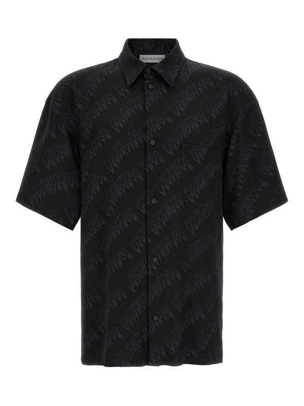BALENCIAGA: Hemden - Hemd - Schwarz