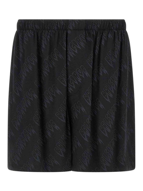 BALENCIAGA: トラウザーショーツ - ショートパンツ - 黒