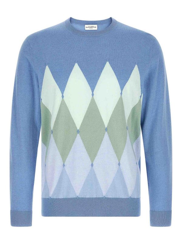 BALLANTYNE: crew necks - Argyle Sweater