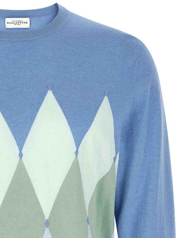 The Best Shops BALLANTYNE: crew necks - Argyle Sweater