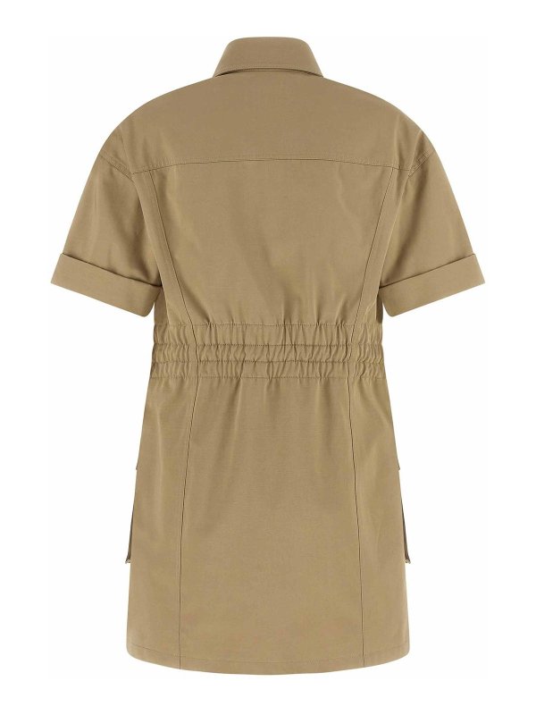Balmain: Robe longueur genou online - Robe Au Genou - Vert