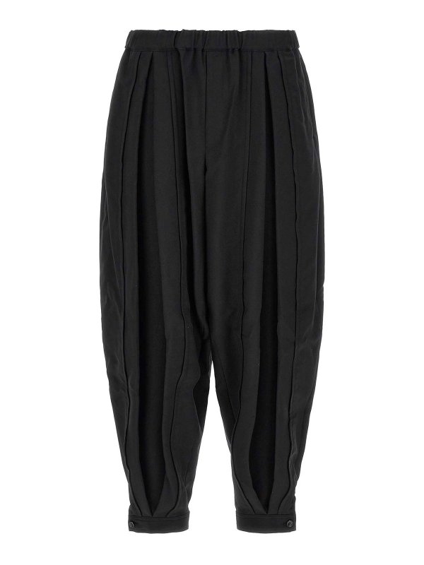 COMME DES GARCONS: カジュアルトラウザー - カジュアルパンツ - 黒