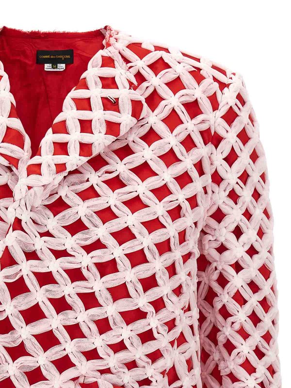 The Best Shops COMME DES GARCONS: giacche blazer - Tulle Weave Blazer