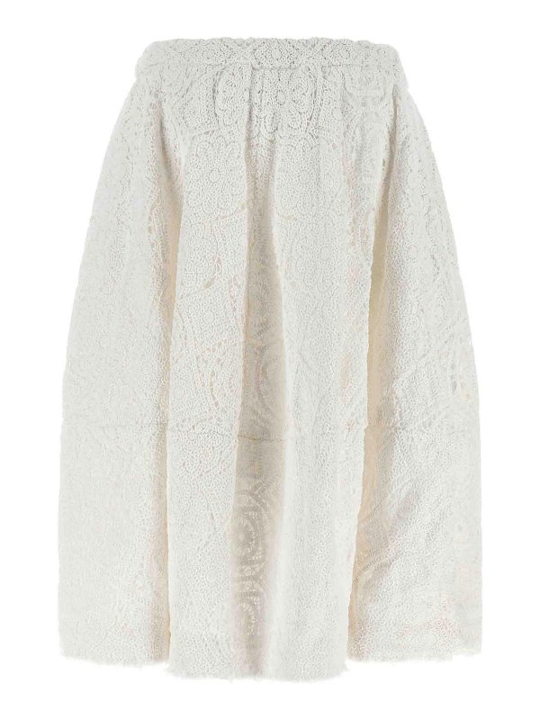 COMME DES GARCONS: Faldas media pierna y semilargas online - Falda Semilarga - Blanco