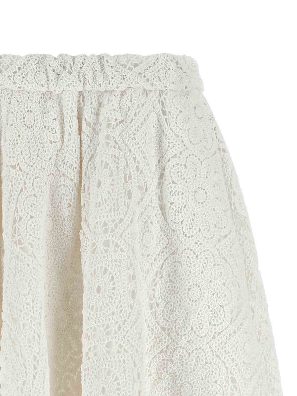 The Best Shops COMME DES GARCONS: Faldas media pierna y semilargas - Falda Semilarga - Blanco