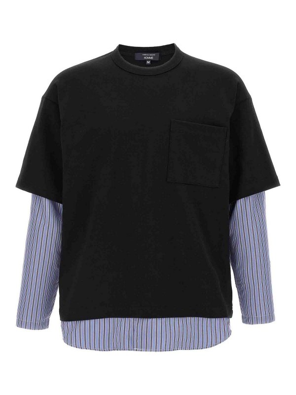 COMME DES GARÇONS HOMMES PLUS: シャツ - シャツ - 黒