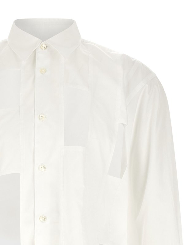 The Best Shops COMME DES GARÇONS HOMMES PLUS: Hemden - Hemd - Weiß
