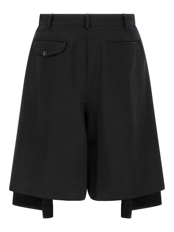 COMME DES GARÇONS HOMMES PLUS: トラウザーショーツ online - ショートパンツ - 黒