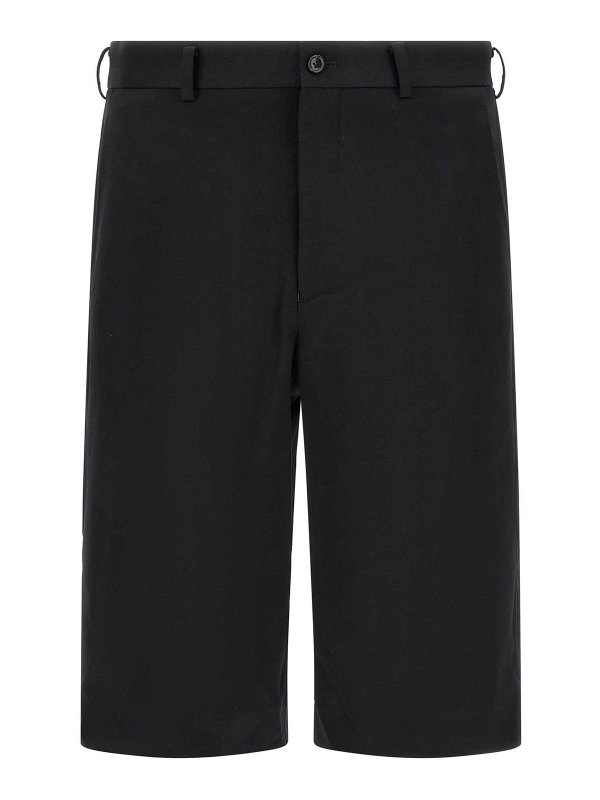 COMME DES GARÇONS HOMMES PLUS: トラウザーショーツ - ショートパンツ - 黒