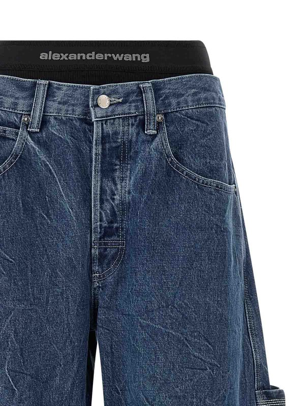 The Best Shops ALEXANDER WANG: ストレートジーンズ - ストレートジーンズ - ブルー