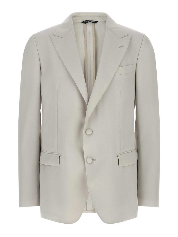 DOLCE & GABBANA: Blazer - Blazer - Gris