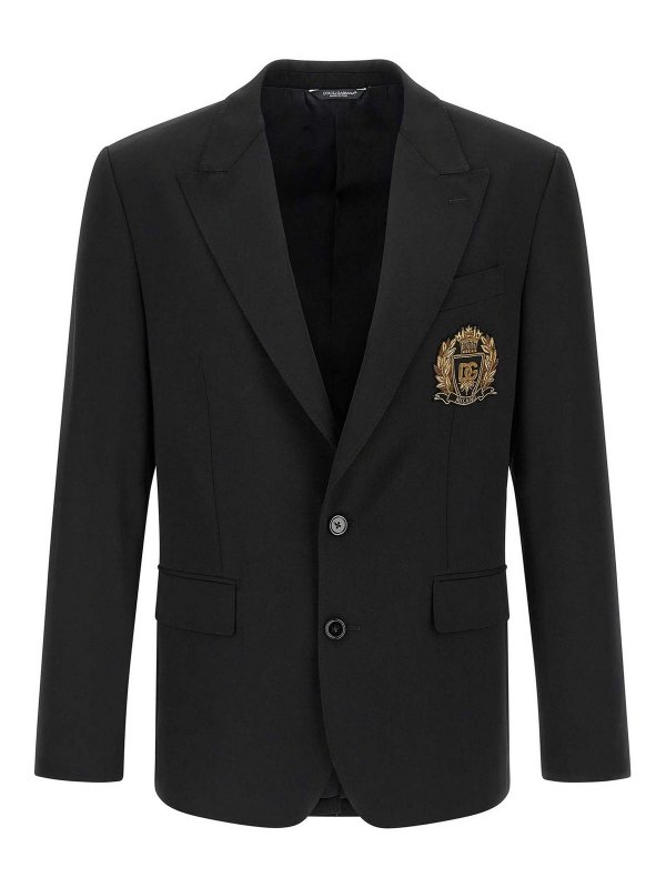 DOLCE & GABBANA: ブレザー - ブレザー - 黒