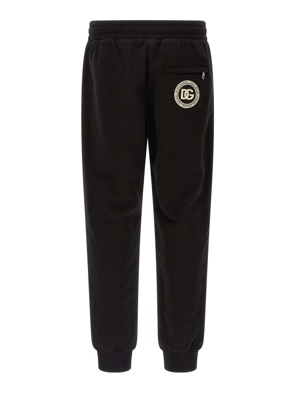 DOLCE & GABBANA: tracksuit bottoms online - Patch Joggers